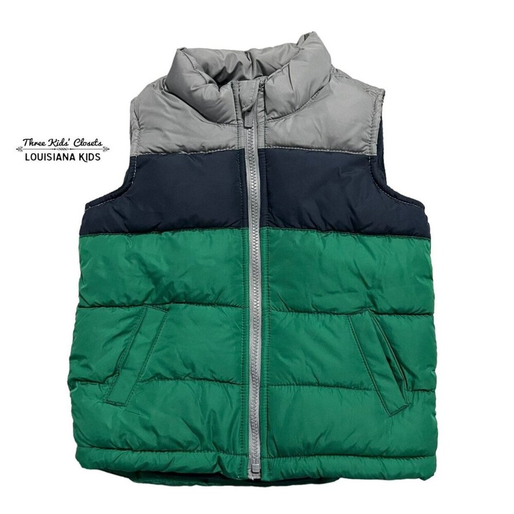 Old Navy 5T Colorblock Puffer Vest